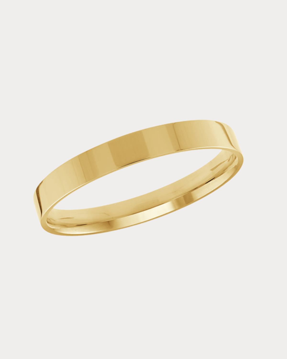 Alliance plate en or jaune - 2 mm 
