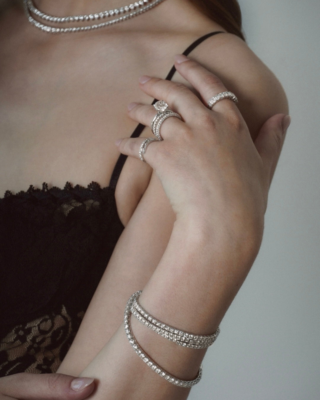 Large Classic Four Prong Tennis Bracelet
