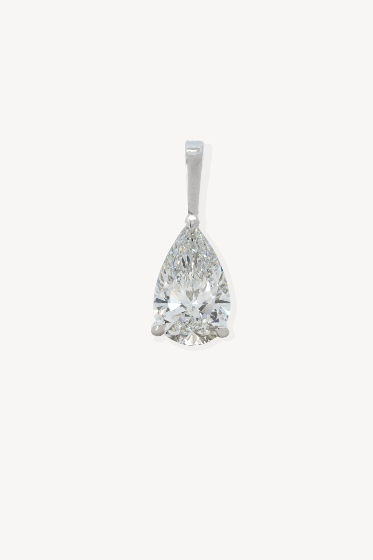 Pear Drop Tennis Pendant