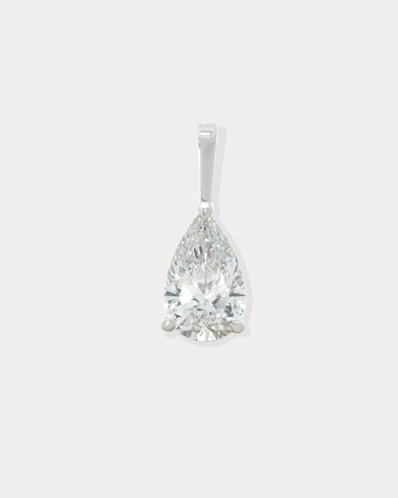Pear Drop Tennis Pendant