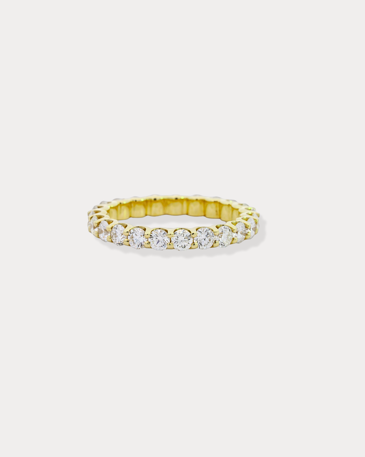 Round diamond cut Eternity band