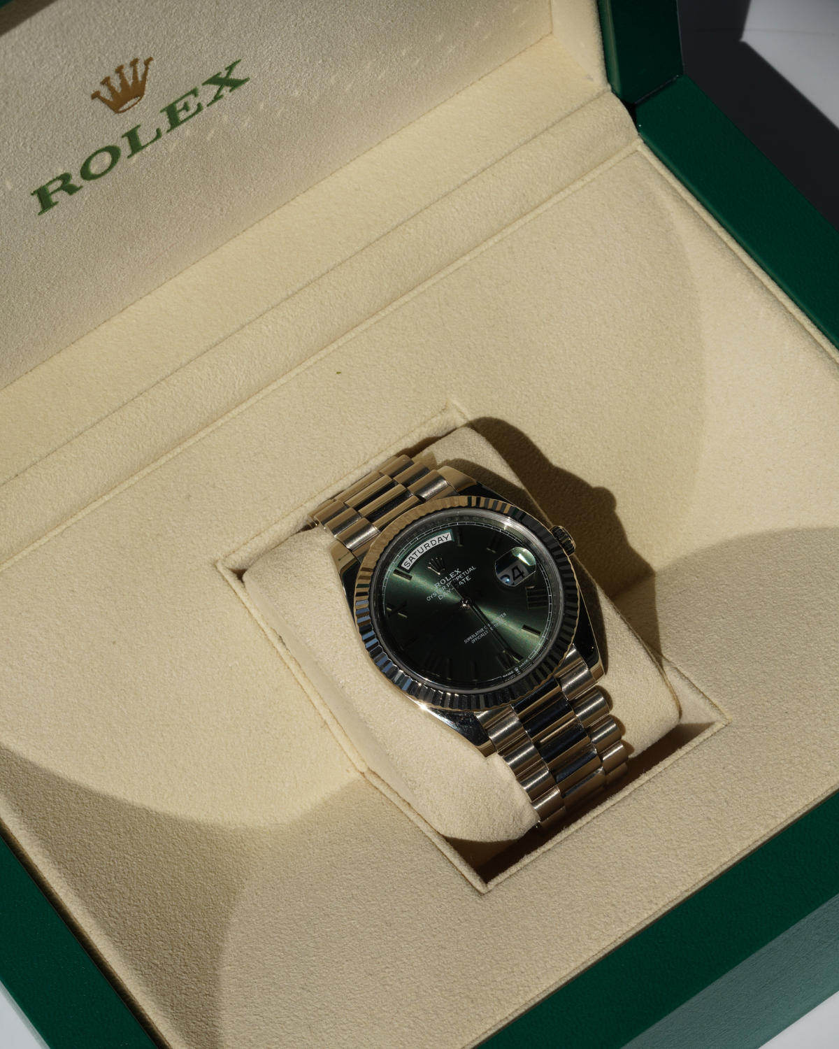Rolex Day-Date cadran vert