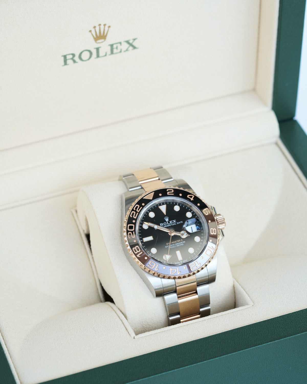 Rolex GMT-Master II Root Beer bicolore en or rose